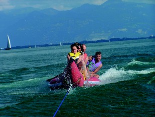 Bananboot im Bodensee
