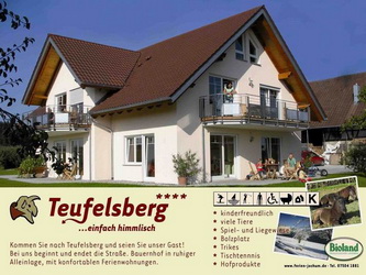 Ferienhof Teufelsberg in Horgenzell - Bild 1 - Ferienwohnung Bodensee